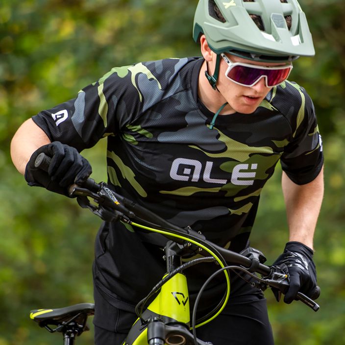 Vyriški dviratininko marškinėliai Alé Maglia MC Stain green 10