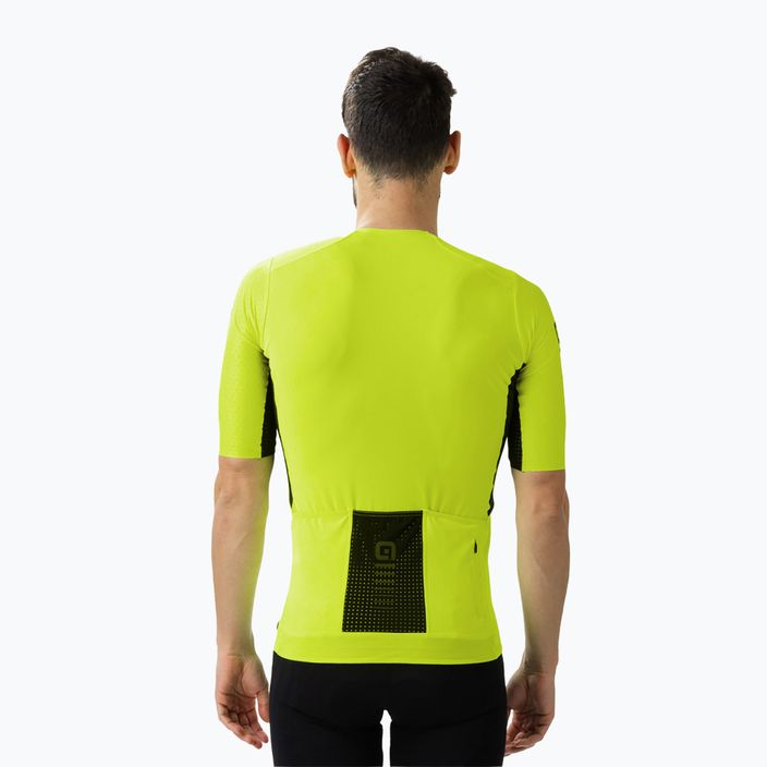 Vyriški dviratininko marškinėliai Alé Race Special fluorescencinės geltonos spalvos 13