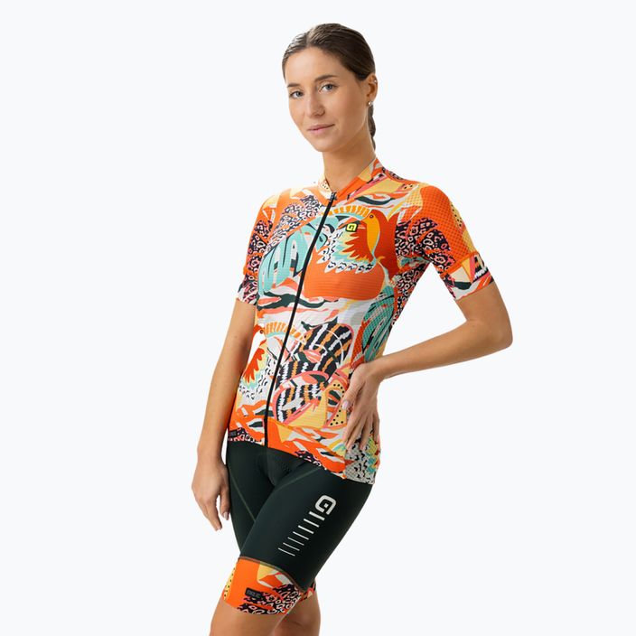 Moteriški dviratininkių marškinėliai Alé Rio orange 2