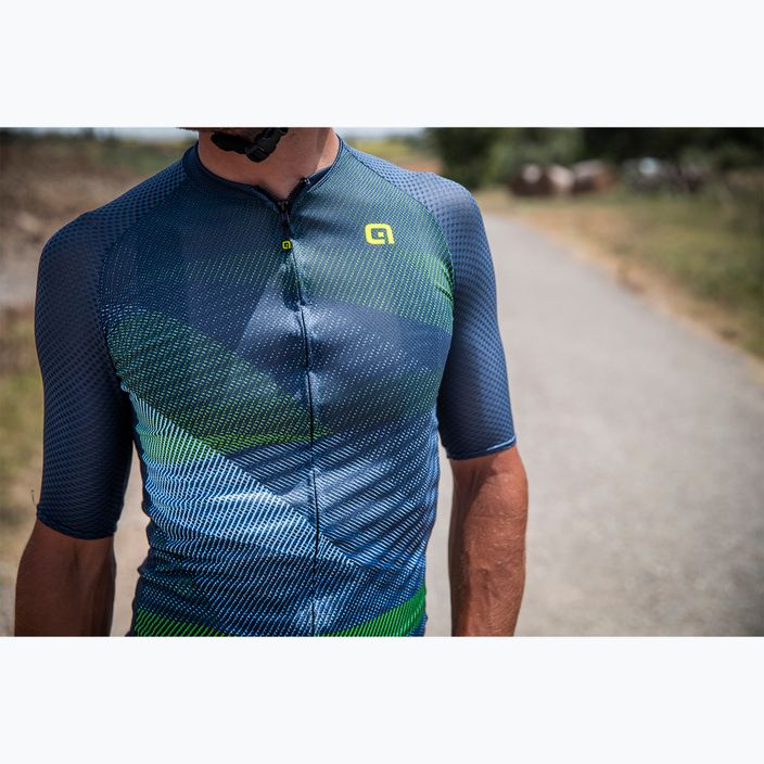 Vyriški dviratininkų marškinėliai Alé Connect blue 9