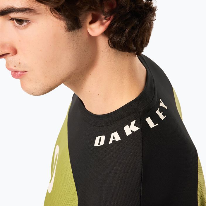 Vyriški dviračių marškinėliai ilgomis rankovėmis Oakley Free Ride RC fern 7