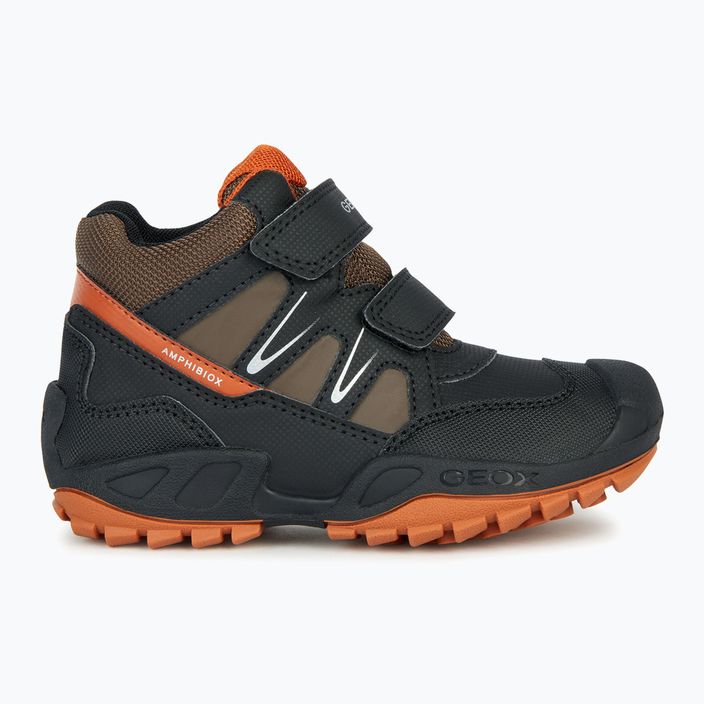 Paauglių batai Geox New Savage Abx black/dark orange 8