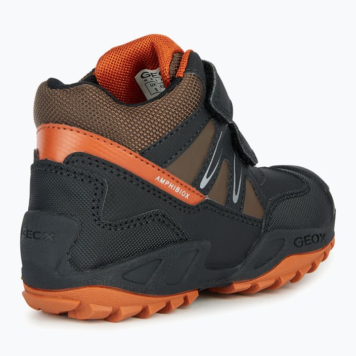 Paauglių batai Geox New Savage Abx black/dark orange 10
