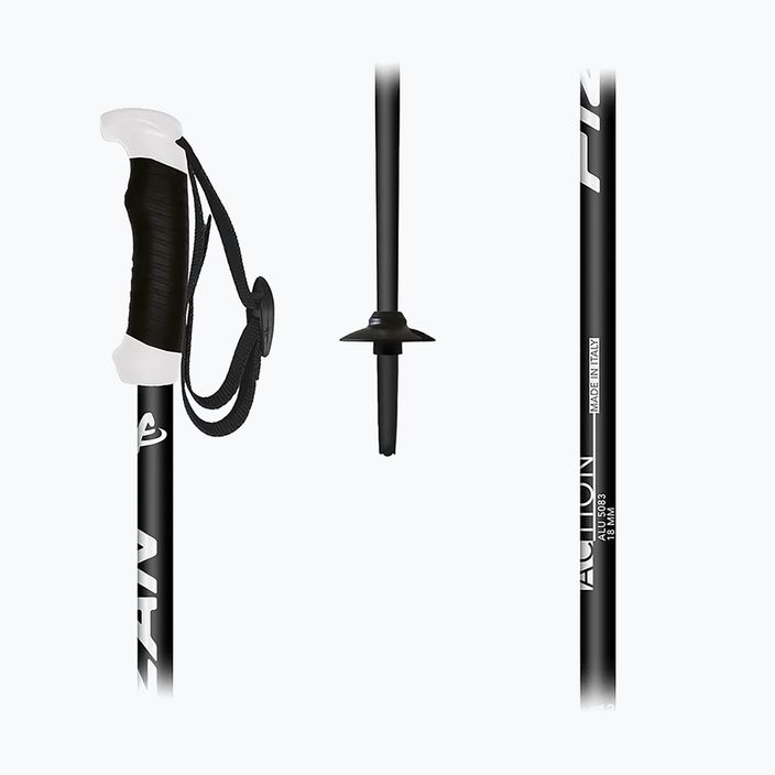 Fizan Action Pro slidinėjimo lazdos juodos spalvos 5