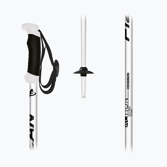 "Fizan Action Pro" slidinėjimo lazdos baltos spalvos 5