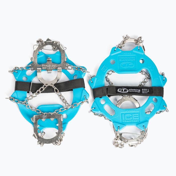 Climbing Technology Ice Traction Plus batų rakteliai mėlyni 4I895D0V103 2