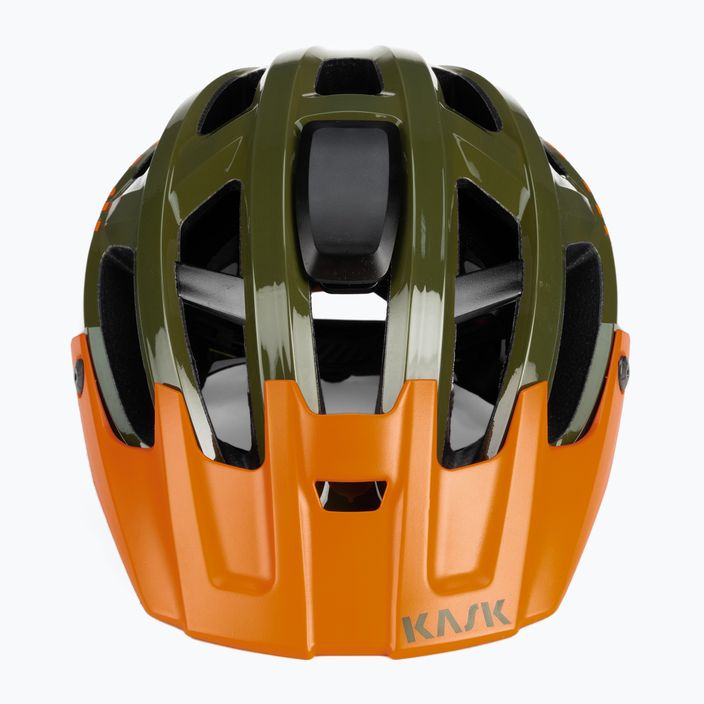 KASK Rex žalias-oranžinis dviratininko šalmas CHE00038.266 2