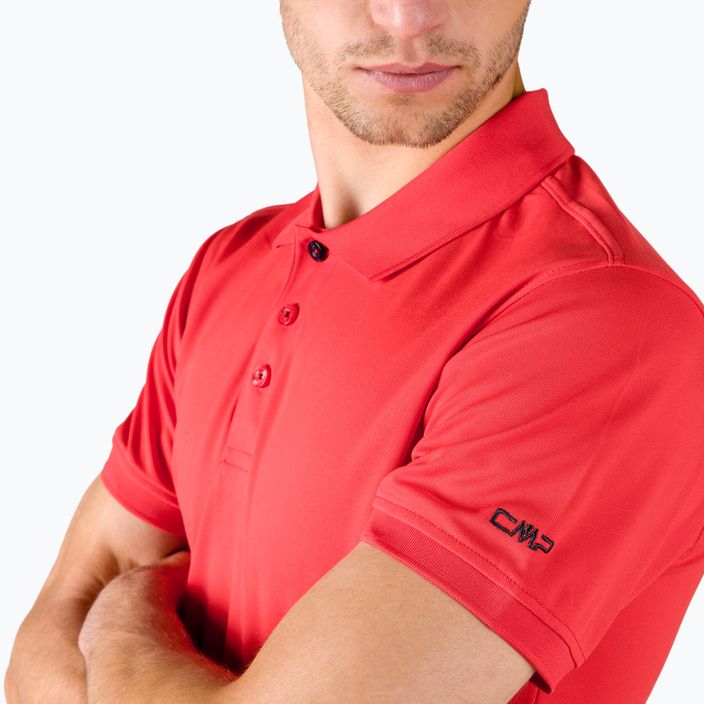 CMP vyriški polo marškinėliai raudoni 3T60077/C812 4