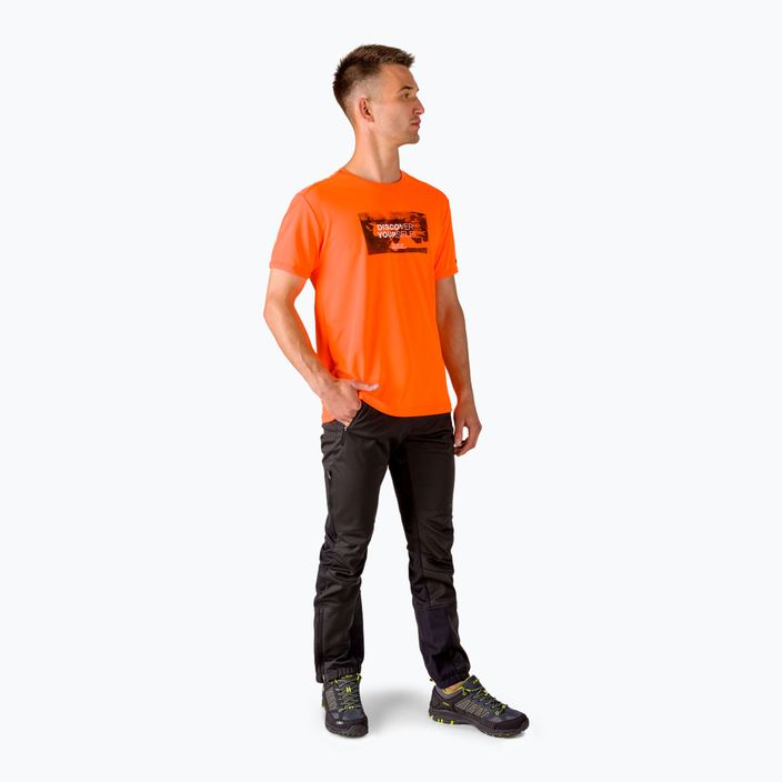 CMP vyriški trekingo marškinėliai oranžiniai 30T5057/C706 2