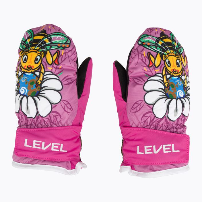 Level Animal rožinės vaikiškos slidinėjimo pirštinės 3