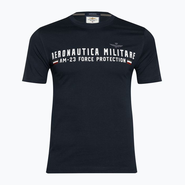 Vyriški marškinėliai Aeronautica Militare Heritage dark blue