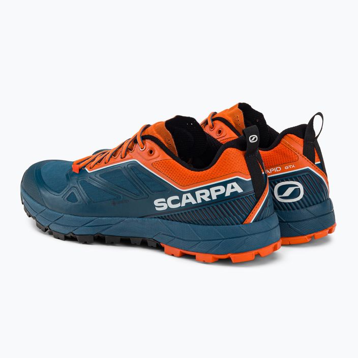 Vyriški trekingo batai SCARPA Rapid GTX navy blue-orange 72701 3