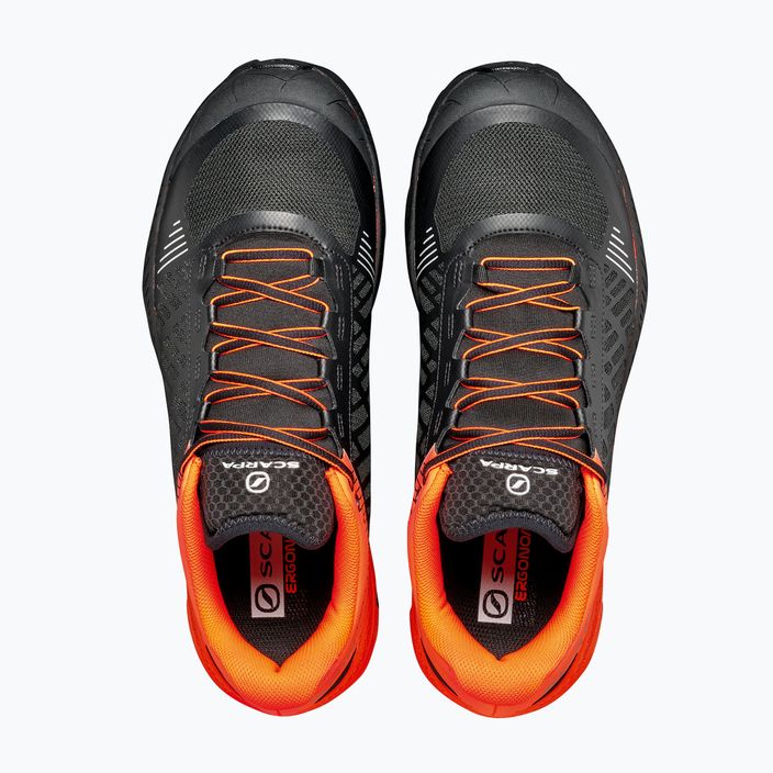 Vyriški bėgimo bateliai SCARPA Spin Ultra GTX orange fluo/black 12