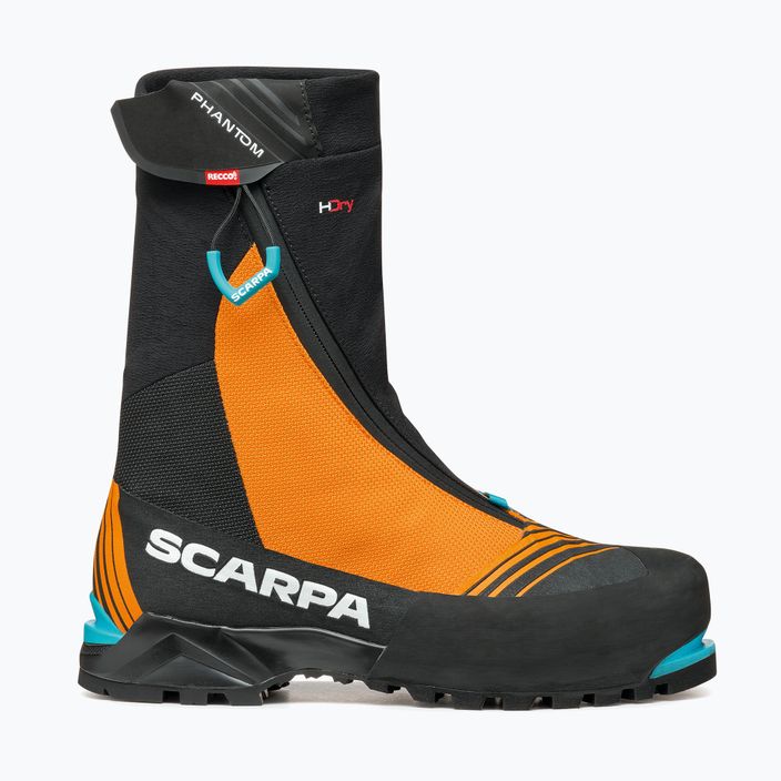 "Scarpa Phantom Tech HD" juodi/juodai oranžiniai vyriški aukštakulniai batai 8