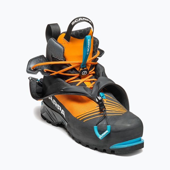 "Scarpa Phantom Tech HD" juodi/juodai oranžiniai vyriški aukštakulniai batai 11