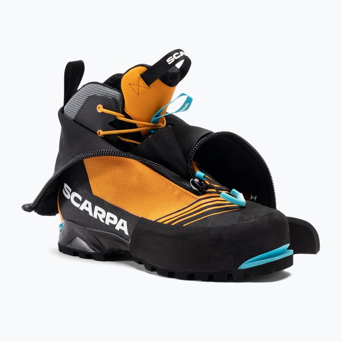 "Scarpa Phantom Tech HD" juodi/juodai oranžiniai vyriški aukštakulniai batai 6