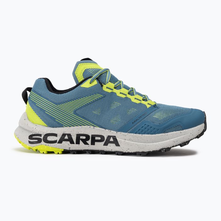 Moteriški bėgimo batai SCARPA Spin Planet ocean blue/lime 2