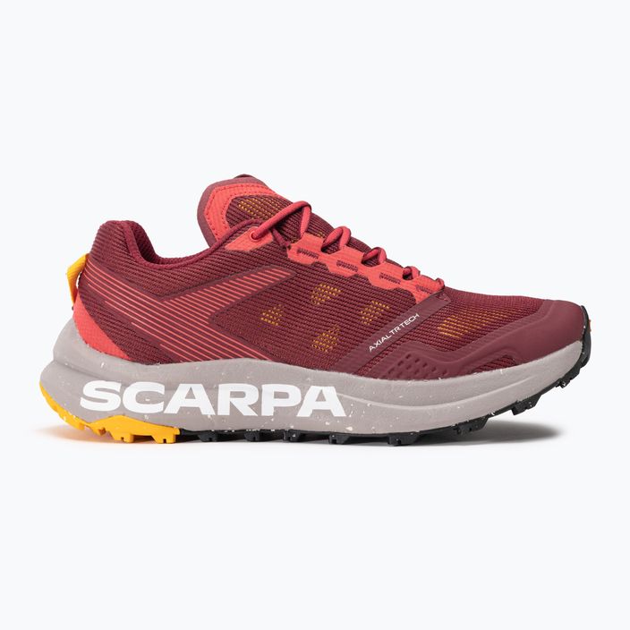 Moteriški bėgimo batai SCARPA Spin Planet deep red/saffron 2