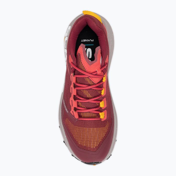 Moteriški bėgimo batai SCARPA Spin Planet deep red/saffron 5