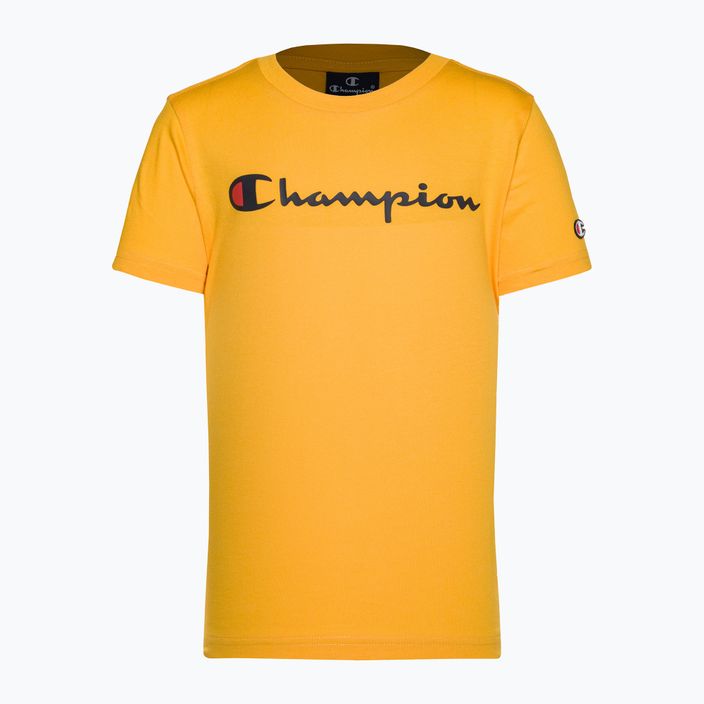 Champion Legacy vaikiški marškinėliai tamsiai geltoni