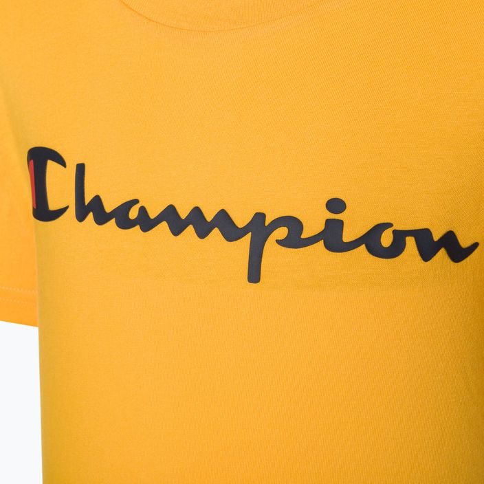 Champion Legacy vaikiški marškinėliai tamsiai geltoni 3