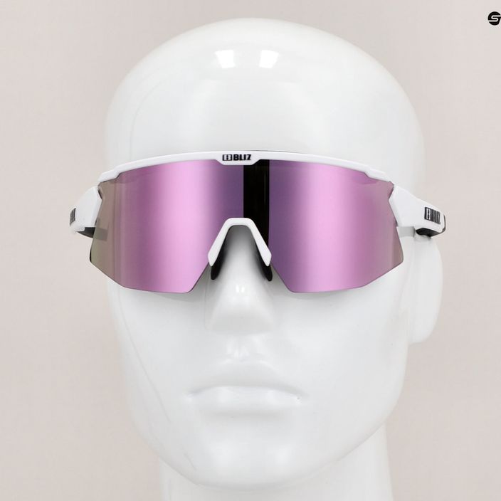 Bliz Breeze matiniai baltos/rudos spalvos rožiniai multi/skaidrūs dviratininkų akiniai 8
