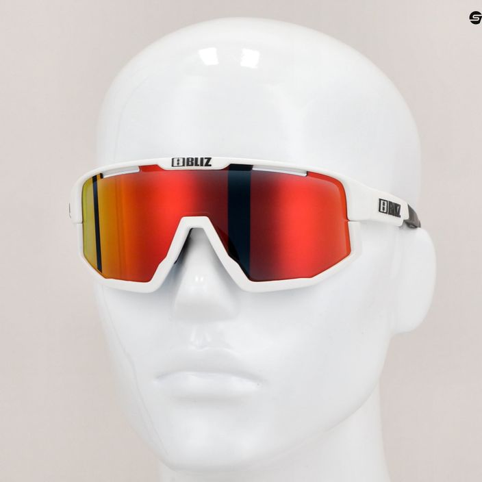 Bliz Fusion matiniai balti/dūminiai raudoni kelių dviračių akiniai 8