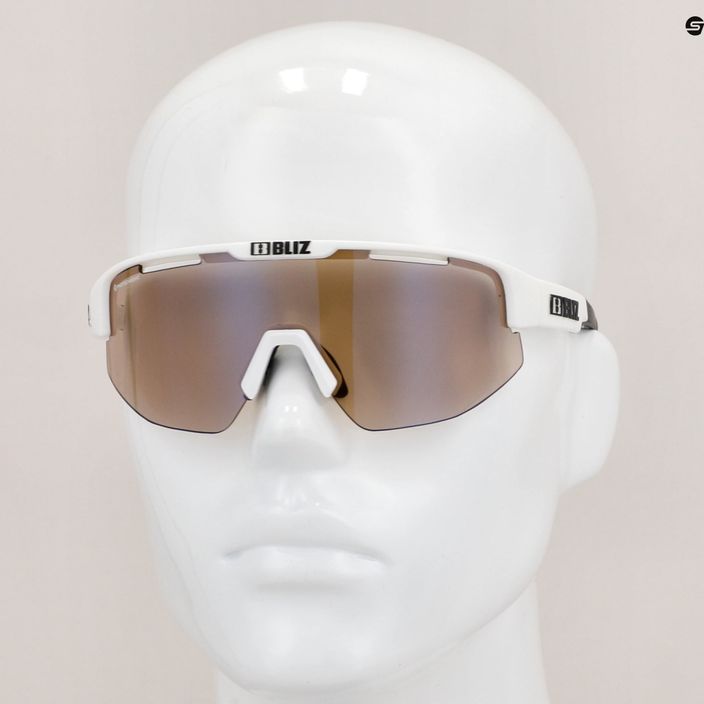 Bliz Matrix Nano Optics Fotochrominiai dviratininkų akiniai matiniai balti/rudi mėlyni multi 7
