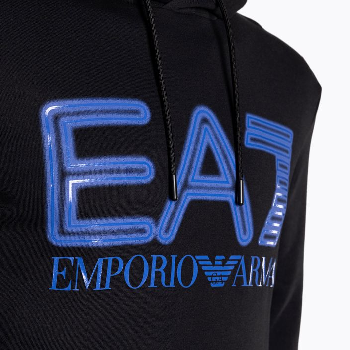 Vyriškas džemperis EA7 Emporio Armani Train Logo Series Oversize Logo Hoodie Coft black 3