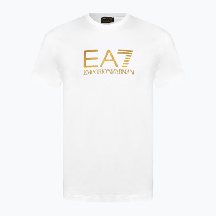 Vyriški marškinėliai EA7 Emporio Armani Train Gold Label Tee Pima Big Logo white