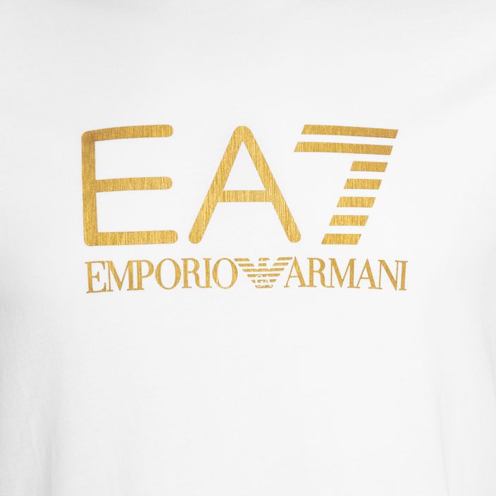 Vyriški marškinėliai EA7 Emporio Armani Train Gold Label Tee Pima Big Logo white 3