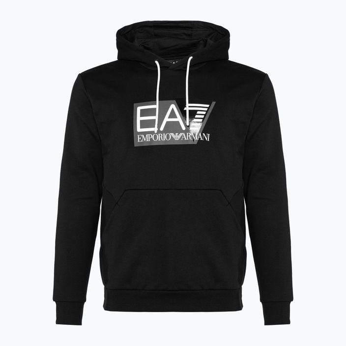 Vyriškas džemperis EA7 Emporio Armani Train Visibility Hoodie black