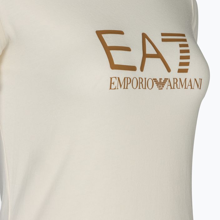 Moteriški marškinėliai EA7 Emporio Armani Train Shiny pristine/logo brown 3
