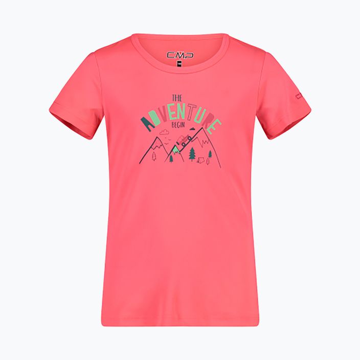 CMP vaikiški trekingo marškinėliai rožinės spalvos 38T6385/33CG 6