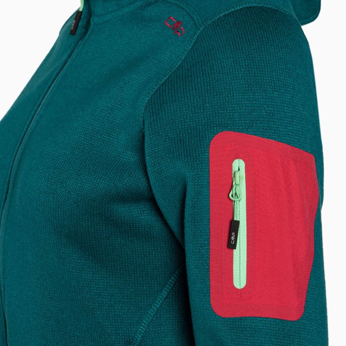 Moteriškas fliso džemperis CMP žalias 3H19826/12EG 3