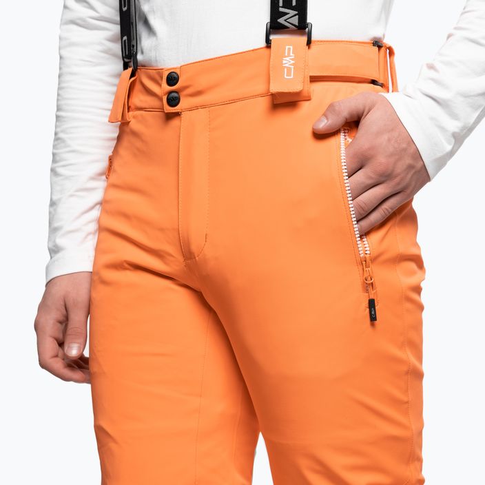 CMP vyriškos slidinėjimo kelnės oranžinės 3W04467/C593 4