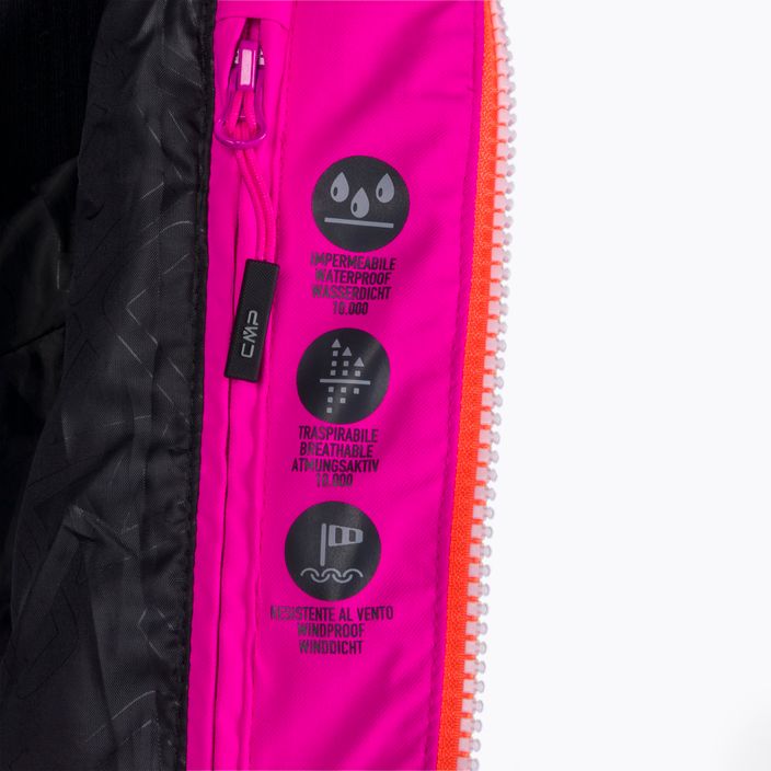 CMP moteriška slidinėjimo striukė rožinės ir oranžinės spalvos 31W0226/H924 18
