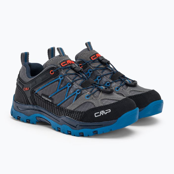 CMP vaikiški trekingo batai Rigel Low Wp pilkai mėlyni 3Q54554/69UN 4
