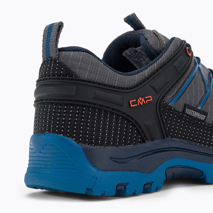 CMP vaikiški trekingo batai Rigel Low Wp pilkai mėlyni 3Q54554/69UN 8