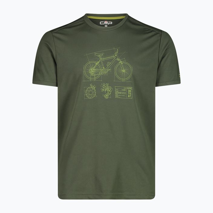 CMP vyriški trekingo marškinėliai žali 30T5057/E319