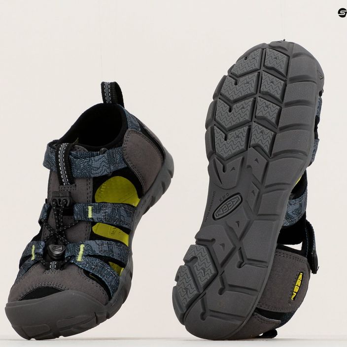 Keen Seacamp II CNX vaikiški trekingo sandalai pilkai žalios spalvos 1026321 15