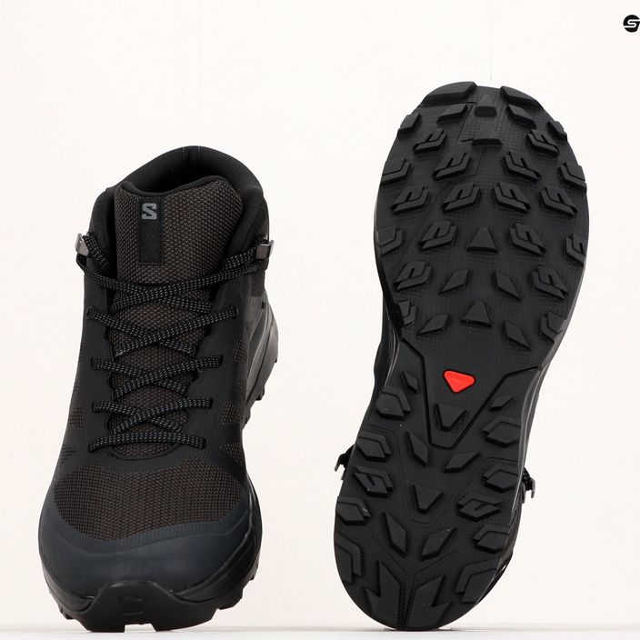 Salomon Outrise Mid GTX vyriški trekingo batai juodi L47143500 19