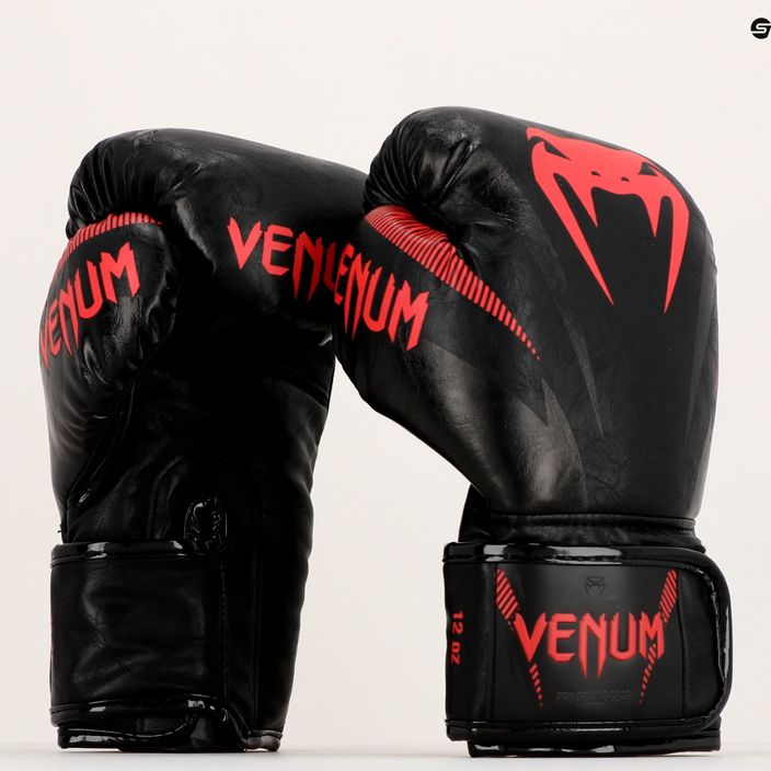 Venum Impact bokso pirštinės juodos VENUM-03284-100 16