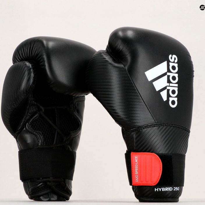 adidas Hybrid 250 Duo Lace bokso pirštinės juodos ADIH250TG 9