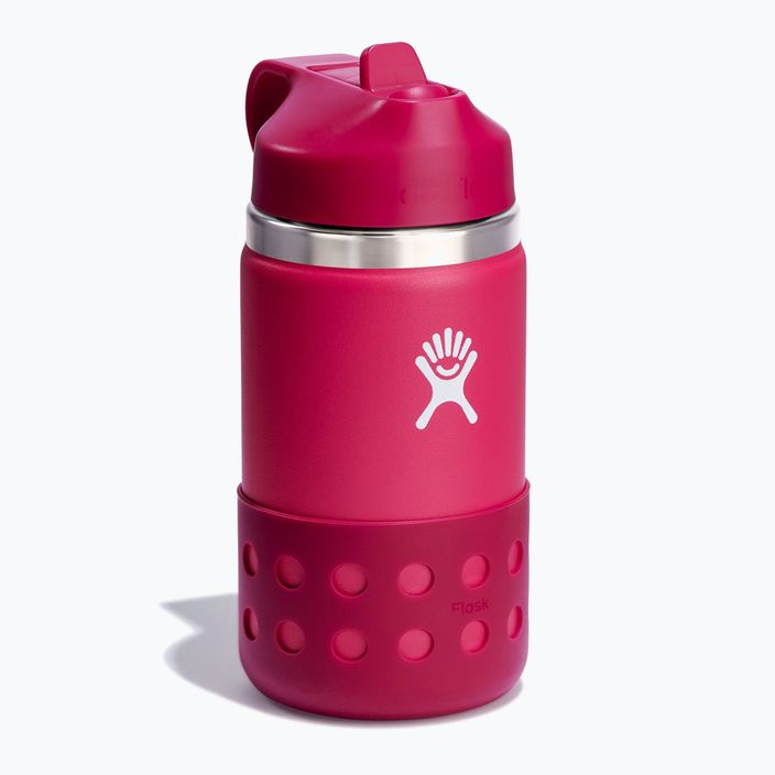 Terminis butelis Hydro Flask Wide Mouth Straw Lid And Boot 2024 355 ml peony 2
