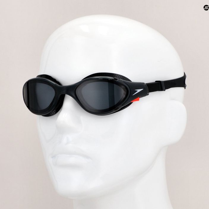 Speedo Biofuse 2.0 juodi/balti/dūminiai plaukimo akiniai 8-00233214501 11