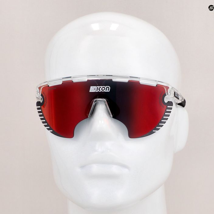 SCICON Aerowing Lamon crystal gloss/scnpp multimirror red dviratininkų akiniai EY30060700 9