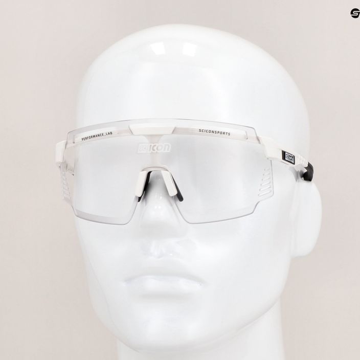 SCICON Aerowatt balti blizgūs/scnpp fotokrominiai sidabriniai dviratininko akiniai EY37010800 11