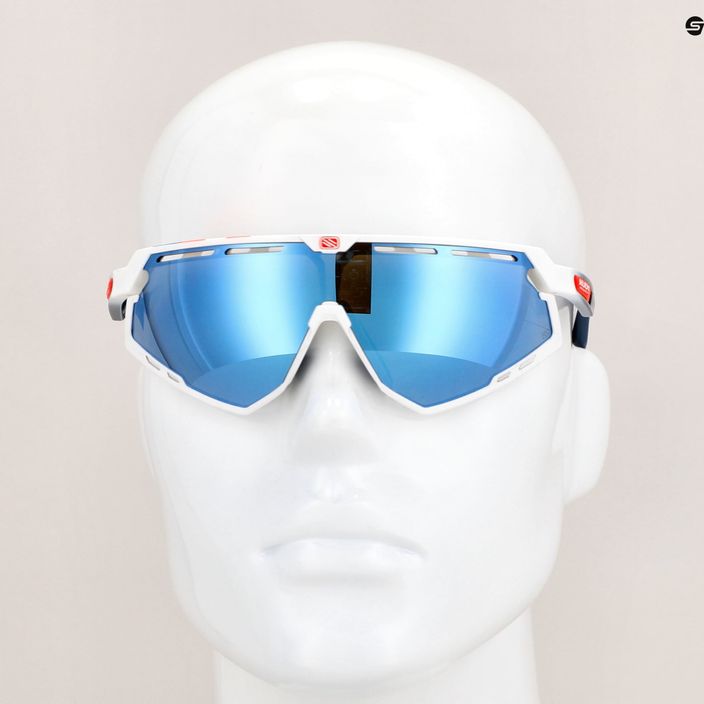 Rudy Project Defender balti blizgūs / išblukinti mėlyni / multilazeriniai ledo dviračių akiniai SP5268690020 9