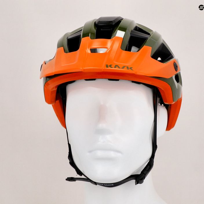 KASK Rex žalias-oranžinis dviratininko šalmas CHE00038.266 9